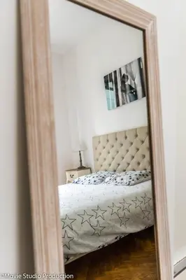 Un ou plusieurs lits dans un hébergement de l'établissement Charming Haussmannien 50m2 - city center