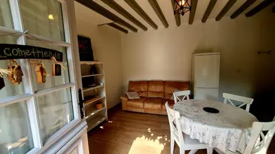 Cuisine ou kitchenette dans l'établissement Gite Normandie
