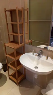 Salle de bains dans l'établissement Chambre d'hotes de la Vallee