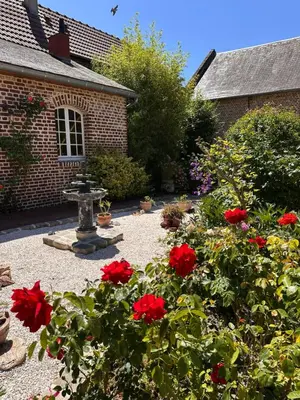 Jardin de l'établissement La Ferme Oasis