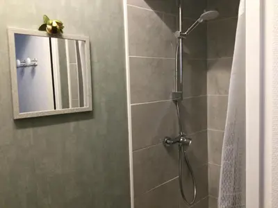 Salle de bains dans l'établissement Ma petite normande