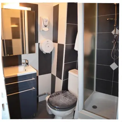 Salle de bains dans l'établissement Hotel Central Anzac
