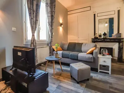 Coin salon dans l'établissement Cosy'Appart - COEUR DE SEINE