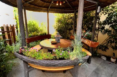 Jardin de l'établissement Hôtel du Fort