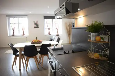 Cuisine ou kitchenette dans l'établissement L'Ombre Dieppoise