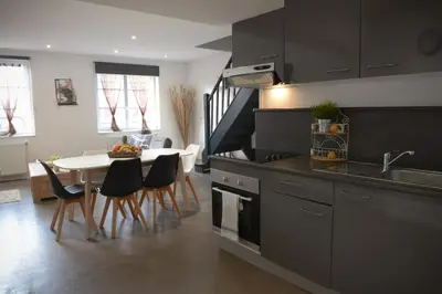 Cuisine ou kitchenette dans l'établissement L'Ombre Dieppoise