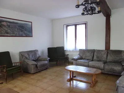 Coin salon dans l'établissement Gîte à la campagne