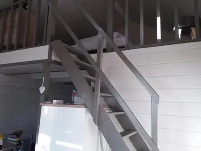 Un ou plusieurs lits superposés dans un hébergement de l'établissement Petit Chalet Chez Marcelline