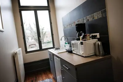Cuisine ou kitchenette dans l'établissement The Nest