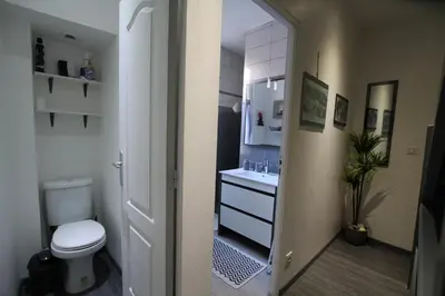 Salle de bains dans l'établissement La Dieppoise