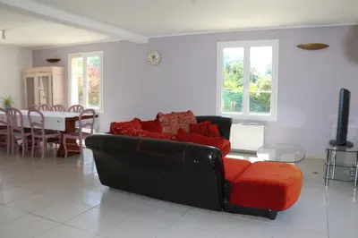 Coin salon dans l'établissement Chambre d'hôte