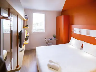 Un ou plusieurs lits dans un hébergement de l'établissement ibis budget Dieppe Centre Port