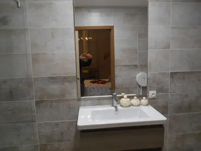 Salle de bains dans l'établissement Chambre d'hôtes Au Nid du Thil