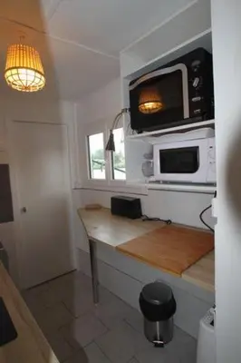 Cuisine ou kitchenette dans l'établissement La maison des pêcheurs