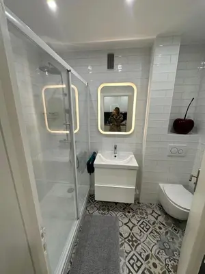 Salle de bains dans l'établissement Studio Villennes sur seine cosy Paris Versailles