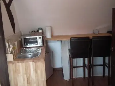 Cuisine ou kitchenette dans l'établissement L'Escapade de Marijac