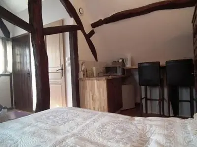 Cuisine ou kitchenette dans l'établissement L'Escapade de Marijac
