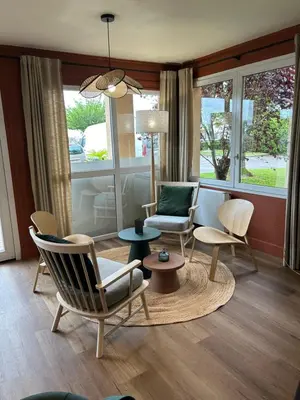 Coin salon dans l'établissement Hôtel Nell - Axelle - Maison Tassoni