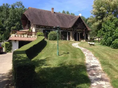 Jardin de l'établissement Maison au calme à la campagne