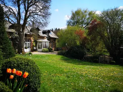 Jardin de l'établissement Le Domaine des Prés du Hom