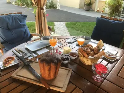 Nourriture dans la maison d'hôtes ou à proximité