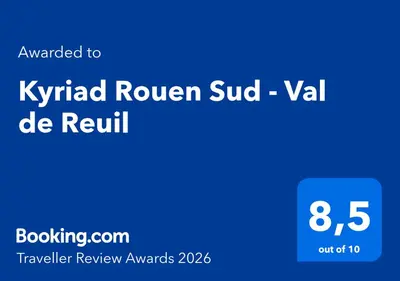 Certificat, récompense, panneau ou autre document affiché dans l'établissement Kyriad Rouen Sud - Val de Reuil