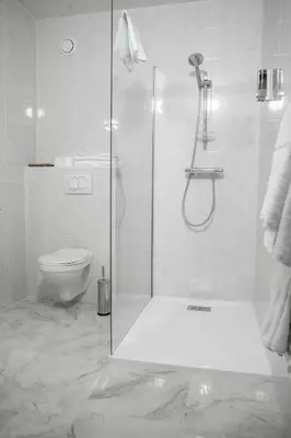 Salle de bains dans l'établissement Hotel Les Galets