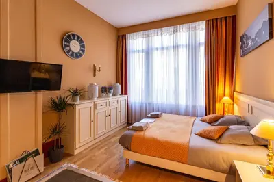 Un ou plusieurs lits dans un hébergement de l'établissement La Villa