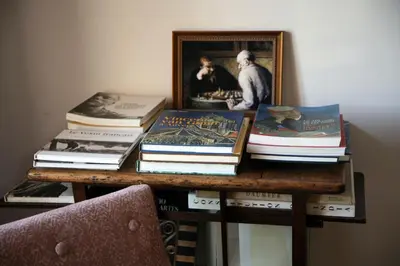 Bibliothèque dans le B&B/chambre d'hôtes