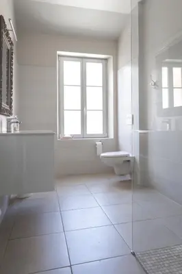 Salle de bains dans l'établissement Chez Jules et Léonie