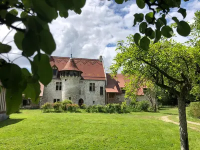 Jardin de l'établissement Manoir de l'Aumônerie
