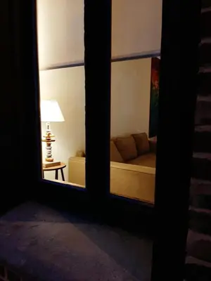 Coin salon dans l'établissement Gîte le tréportais