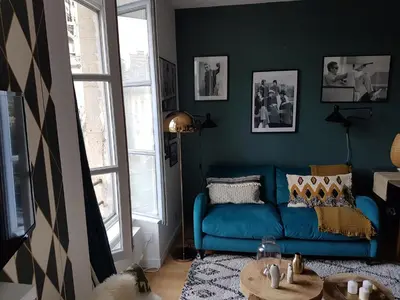 Coin salon dans l'établissement Fiquet de Normanville pour votre bien être en plein coeur historique