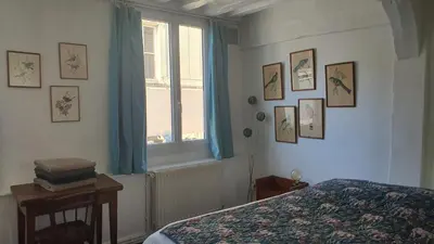 Un ou plusieurs lits dans un hébergement de l'établissement Maison hypercentre Rouen avec parking gratuit