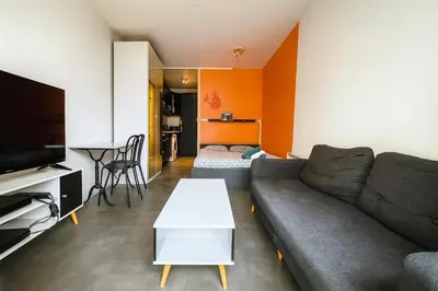 Télévision ou salle de divertissement dans l'établissement Studio tout équipé - 300m gare - 005