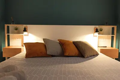 Un ou plusieurs lits dans un hébergement de l'établissement Eco-Appart'hôtel Rouen - JDP