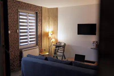 Télévision ou salle de divertissement dans l'établissement Eco-Appart'hôtel Rouen - JDP