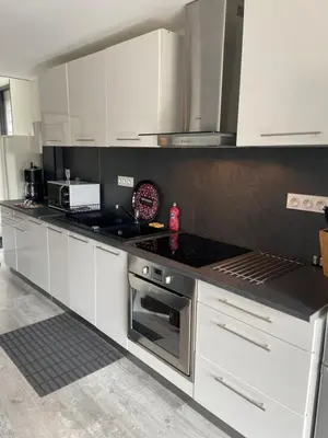 Cuisine ou kitchenette dans l'établissement Charmant studio neuf de 40m2 / tout confort