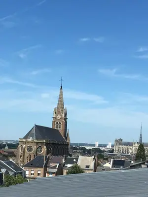 Vue générale sur Amiens ou vue de la ville depuis la maison d'hôtes