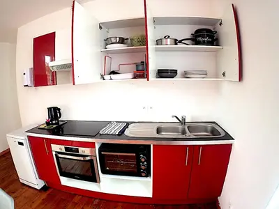 Cuisine ou kitchenette dans l'établissement 1 étage privatisé