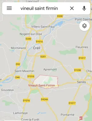 Plan de l'établissement Inobello proche Chateau Chantilly Parc Asterix