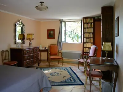 Coin salon dans l'établissement B&B du Pré-Boulay