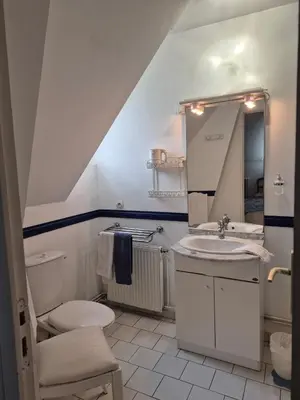Salle de bains dans l'établissement Villa Les Iris