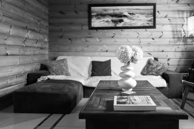 Coin salon dans l'établissement Cottage XL 4 stars Dieppe Normandie