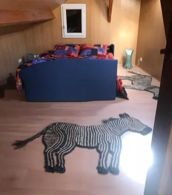 Un ou plusieurs lits dans un hébergement de l'établissement Grande villa d'exception en Normandie tennis, piscine, jacuzzi, salle de fitness