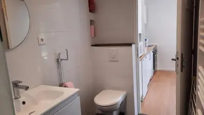 Salle de bains dans l'établissement Chambre d'hote Frettecuisse