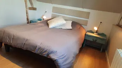 Un ou plusieurs lits dans un hébergement de l'établissement Chambre d'hote Frettecuisse