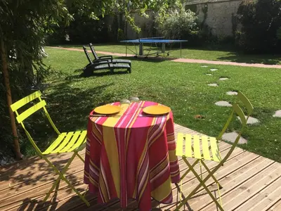 Jardin de l'établissement Les gîtes du Clos Saint-Martin