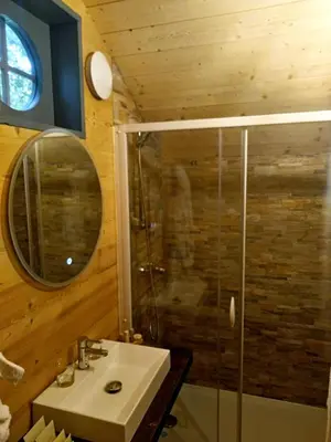 Salle de bains dans l'établissement Chateau-Hotel De Belmesnil