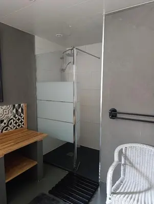 Un ou plusieurs lits dans un hébergement de l'établissement Chambres d'hôtes La Tribu
